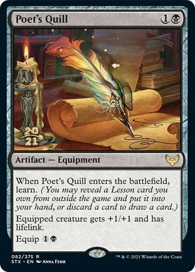 Poet's Quill [Strixhaven: School of Mages Prerelease Promos] | Odin's Place