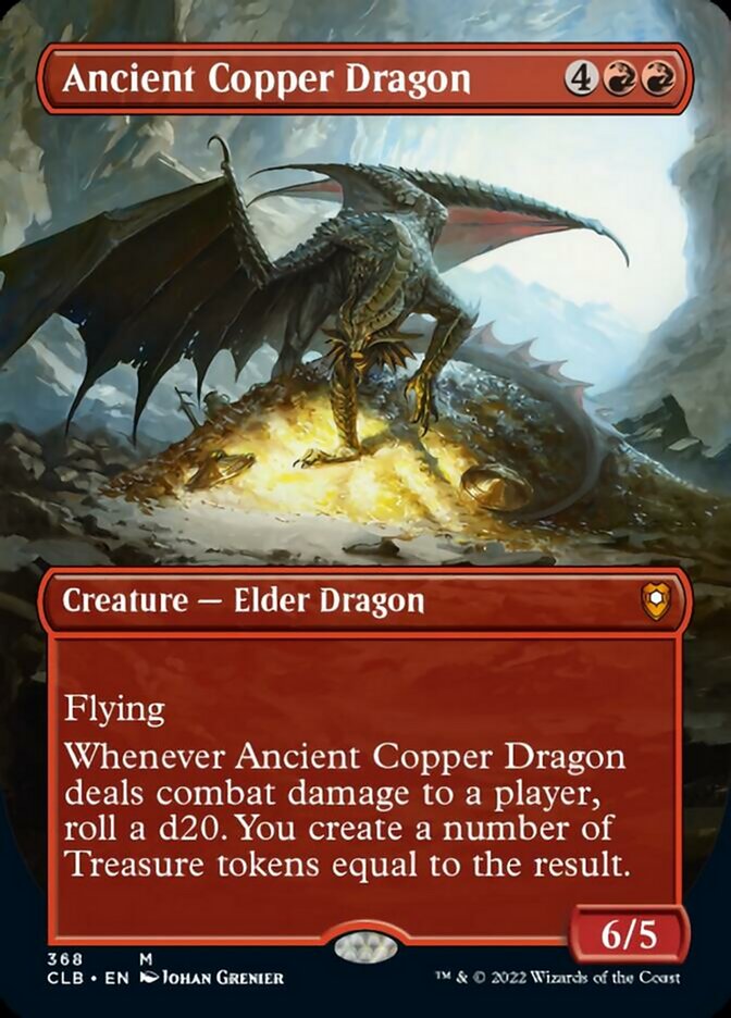 Ancient Copper Dragon (Borderless Alternate Art) [Commander Legends: Battle for Baldur's Gate] | Odin's Place