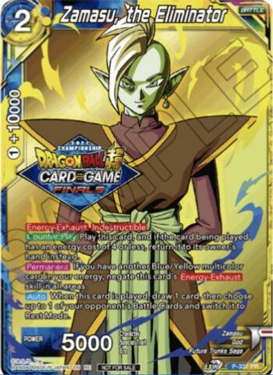 Zamasu, the Eliminator (Championship Pack 2021 Vault Set) (P-337) [Tournament Promotion Cards] | Odin's Place