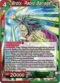 Broly, Rapid Barrage (BT7-116_PR) [Assault of the Saiyans Prerelease Promos] | Odin's Place