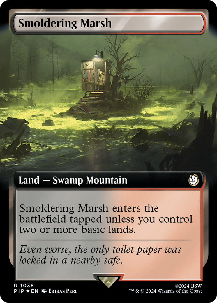 Smoldering Marsh (Extended Art) (Surge Foil) [Fallout] | Odin's Place