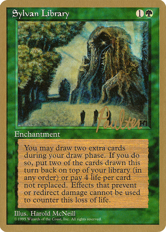 Sylvan Library (Preston Poulter) [Pro Tour Collector Set] | Odin's Place
