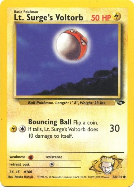 Lt. Surge's Voltorb (86/132) [Gym Challenge Unlimited] | Odin's Place
