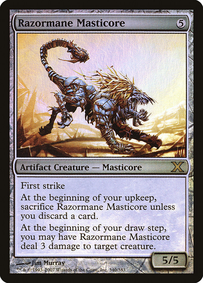 Razormane Masticore (Premium Foil) [Tenth Edition] | Odin's Place