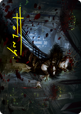 Falkenrath Forebear Art Card (Gold-Stamped Signature) [Innistrad: Crimson Vow Art Series] | Odin's Place