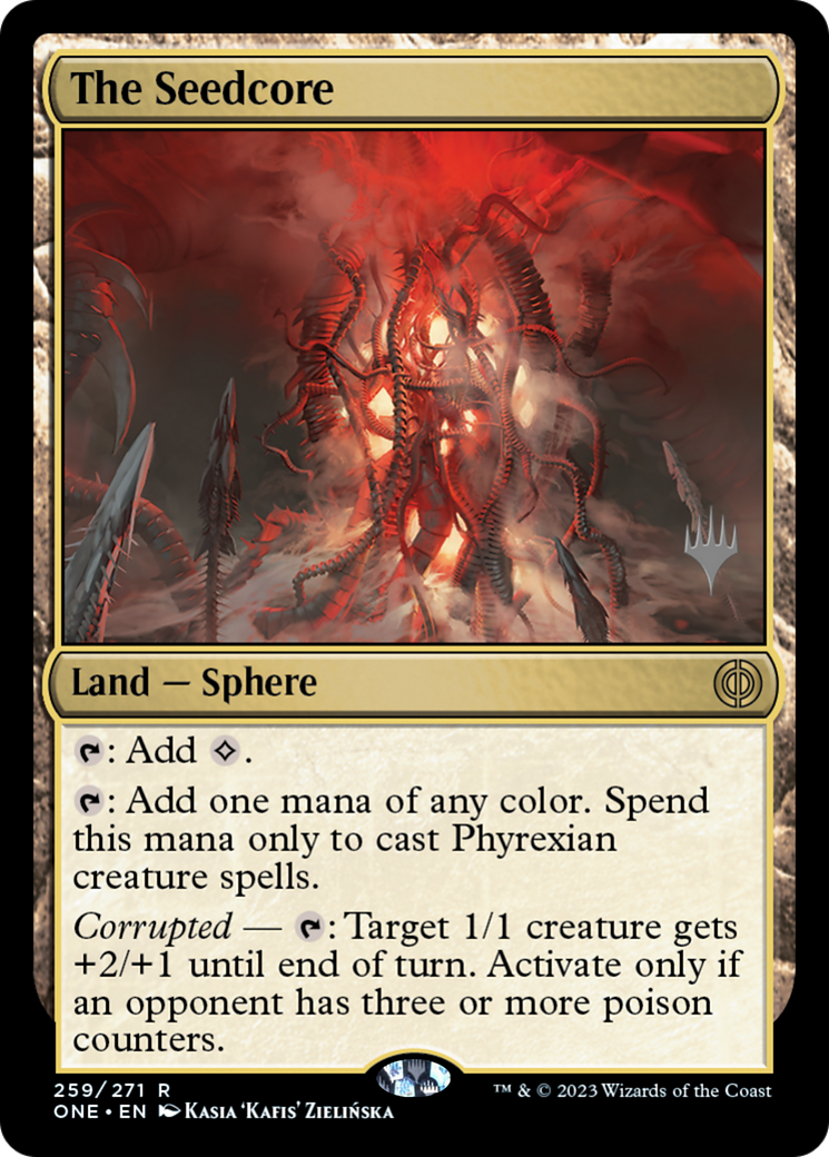 The Seedcore (Promo Pack) [Phyrexia: All Will Be One Promos] | Odin's Place