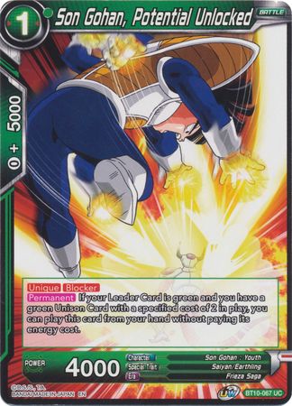 Son Gohan, Potential Unlocked (BT10-067) [Rise of the Unison Warrior] | Odin's Place