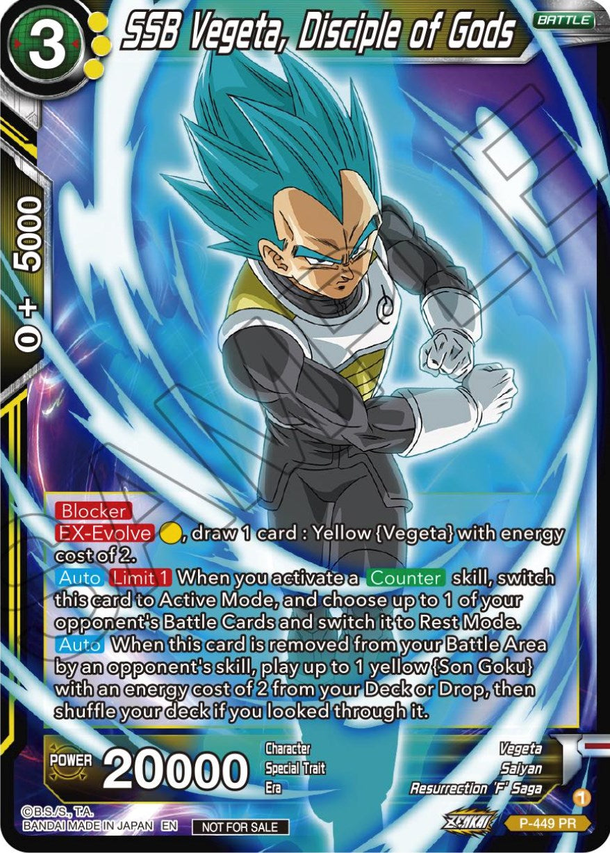 SSB Vegeta, Disciple of Gods (P-449) [Tournament Promotion Cards] | Odin's Place