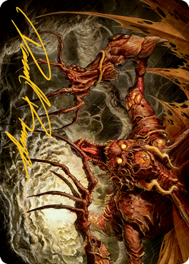 Archfiend of Sorrows Art Card (Gold-Stamped Signature) [Modern Horizons 2 Art Series] | Odin's Place