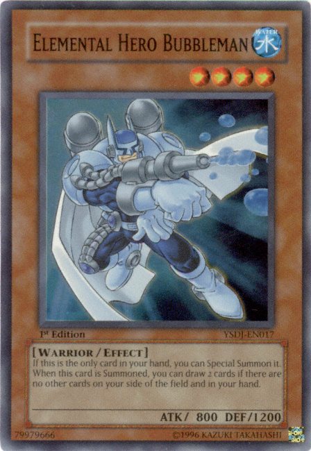 Elemental HERO Bubbleman [YSDJ-EN017] Super Rare | Odin's Place