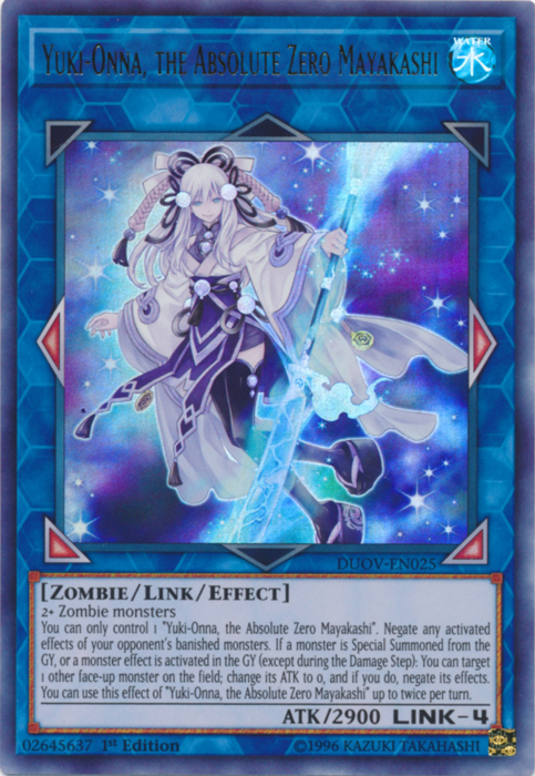 Yuki-Onna, the Absolute Zero Mayakashi [DUOV-EN025] Ultra Rare | Odin's Place