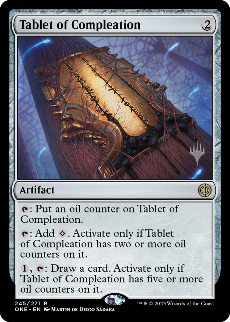 Tablet of Compleation (Promo Pack) [Phyrexia: All Will Be One Promos] | Odin's Place