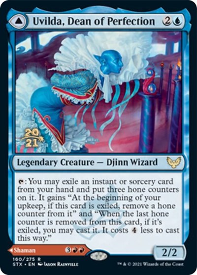 Uvilda, Dean of Perfection // Nassari, Dean of Expression [Strixhaven: School of Mages Prerelease Promos] | Odin's Place