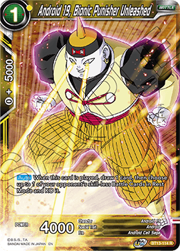 Android 19, Bionic Punisher Unleashed (Rare) (BT13-114) [Supreme Rivalry] | Odin's Place