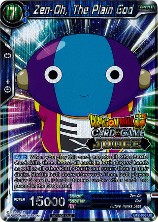 Zen-Oh, The Plain God (BT2-060) [Judge Promotion Cards] | Odin's Place