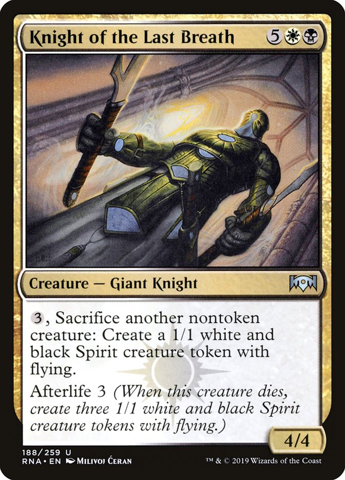 Knight of the Last Breath (188) [Ravnica Allegiance] | Odin's Place