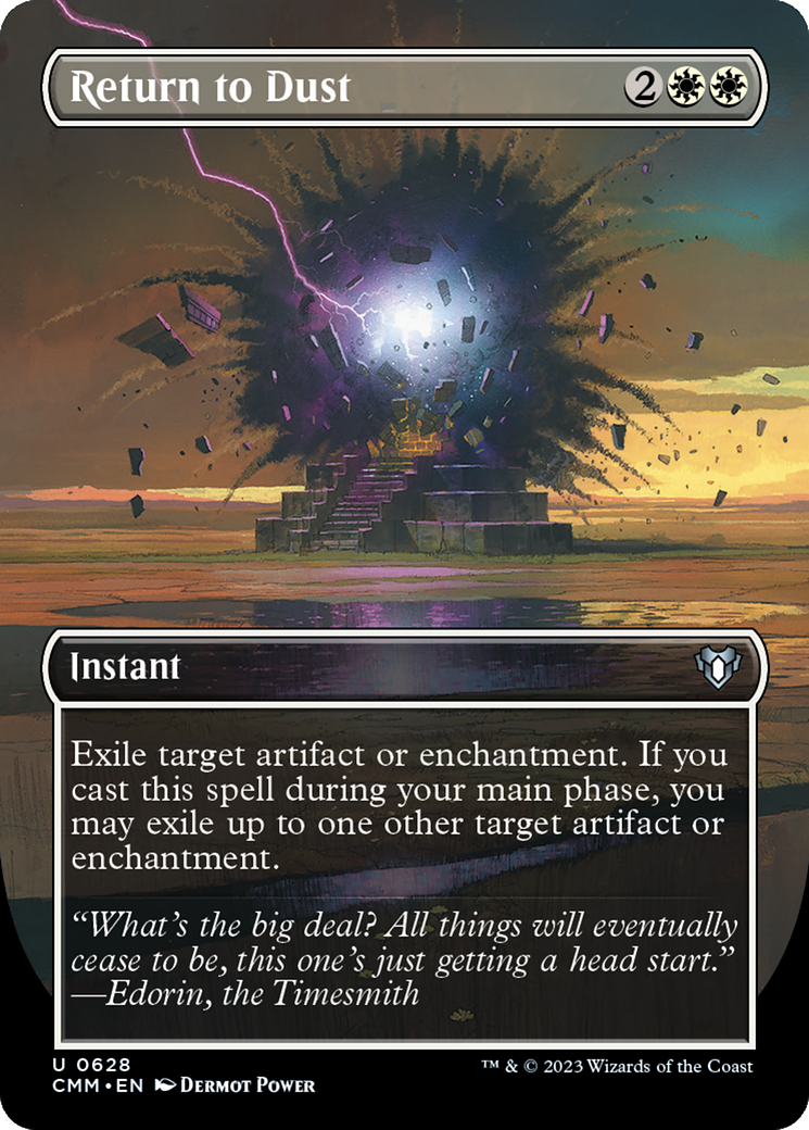 Return to Dust (Borderless Alternate Art) [Commander Masters] | Odin's Place