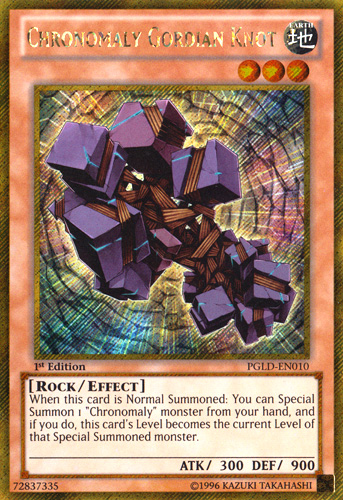 Chronomaly Gordian Knot [PGLD-EN010] Gold Secret Rare | Odin's Place