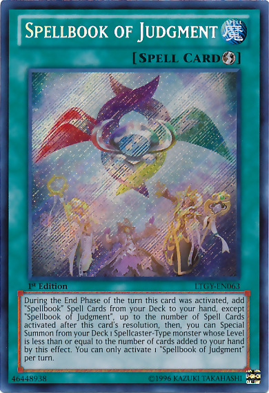 Spellbook of Judgment [LTGY-EN063] Secret Rare | Odin's Place