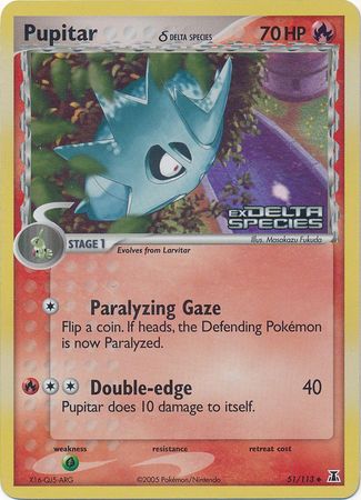Pupitar (51/113) (Delta Species) (Stamped) [EX: Delta Species] | Odin's Place