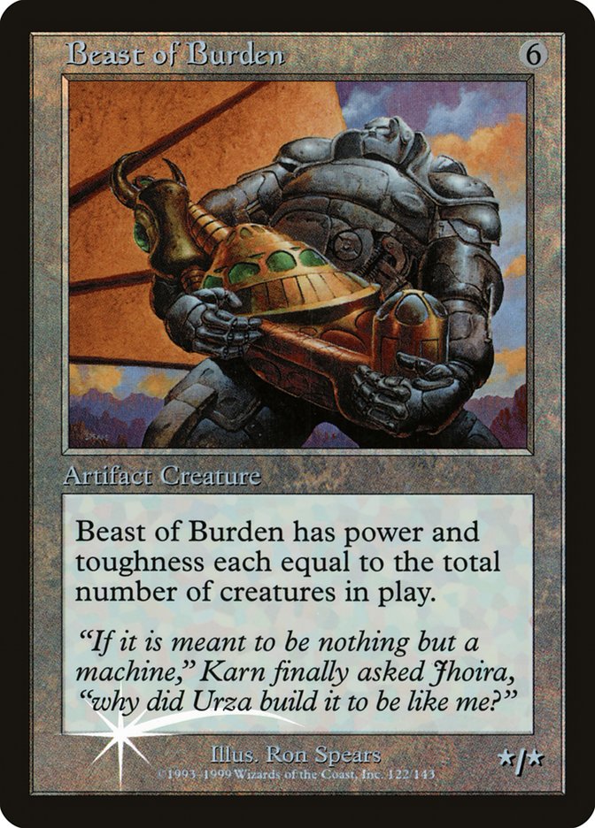 Beast of Burden (Misprinted) [Urza's Legacy Promos] | Odin's Place