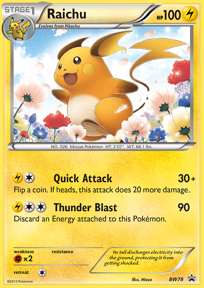 Raichu (BW78) [Black & White: Black Star Promos] | Odin's Place