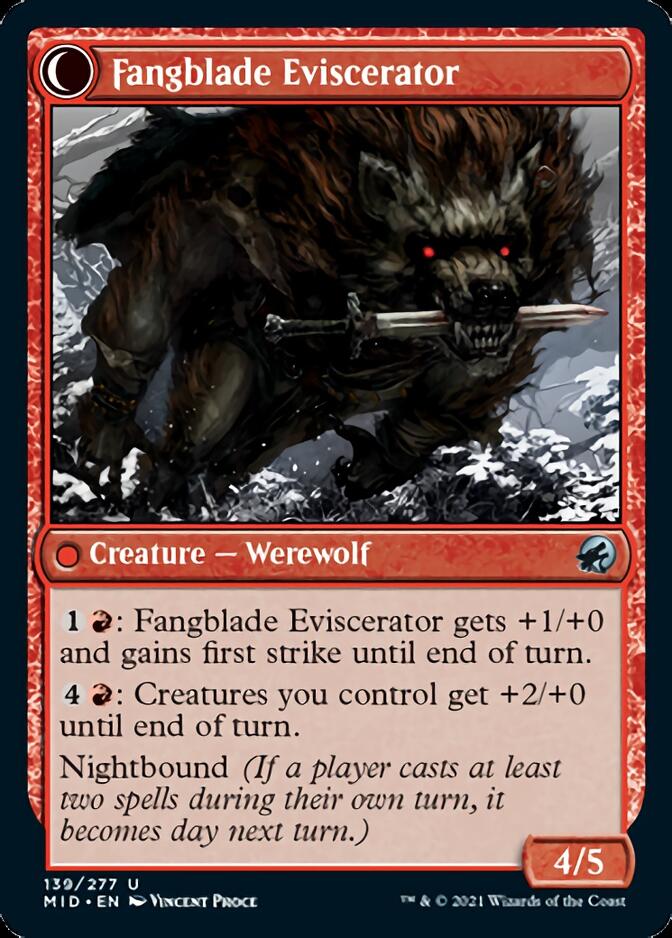 Fangblade Brigand // Fangblade Eviscerator [Innistrad: Midnight Hunt] | Odin's Place