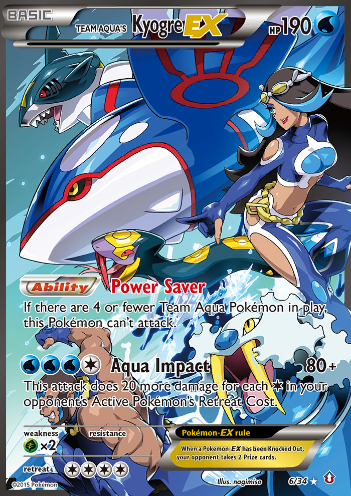 Team Aqua's Kyogre EX (6/34) [XY: Double Crisis] | Odin's Place