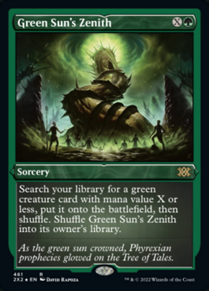 Green Sun's Zenith (Foil Etched) [Double Masters 2022] | Odin's Place