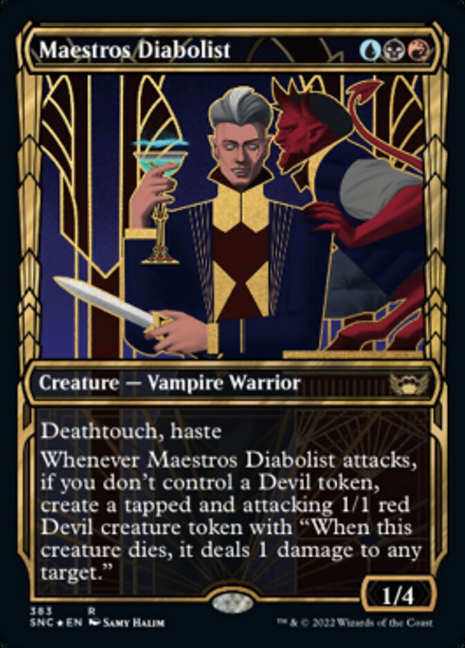Maestros Diabolist (Showcase Golden Age Gilded Foil) [Streets of New Capenna] | Odin's Place