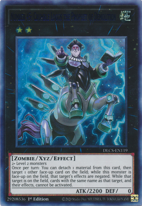 Number 45: Crumble Logos the Prophet of Demolition (Blue) [DLCS-EN119] Ultra Rare | Odin's Place