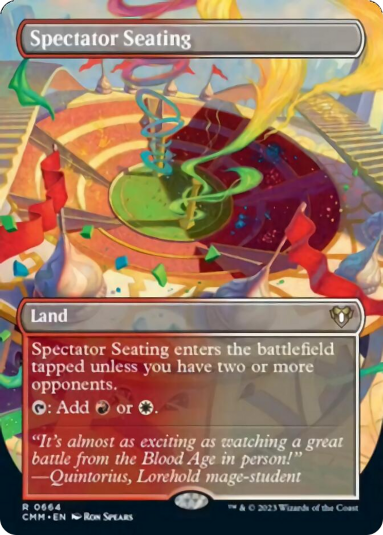 Spectator Seating (Borderless Alternate Art) [Commander Masters] | Odin's Place