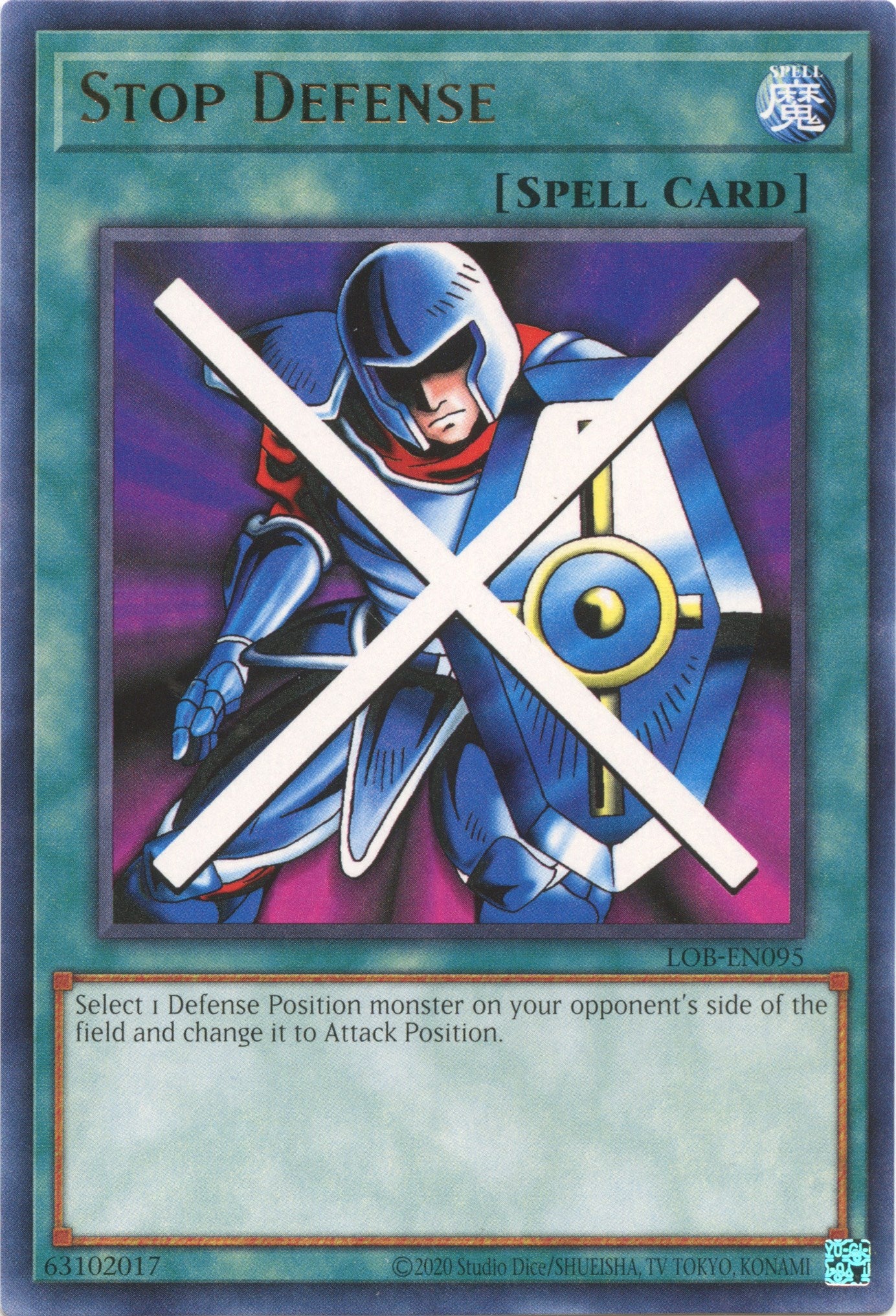 Stop Defense (25th Anniversary) [LOB-EN095] Rare | Odin's Place