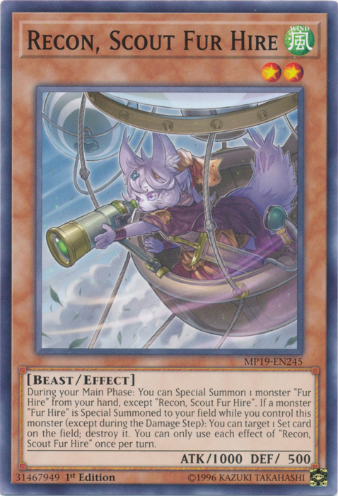 Recon, Scout Fur Hire [MP19-EN245] Common | Odin's Place