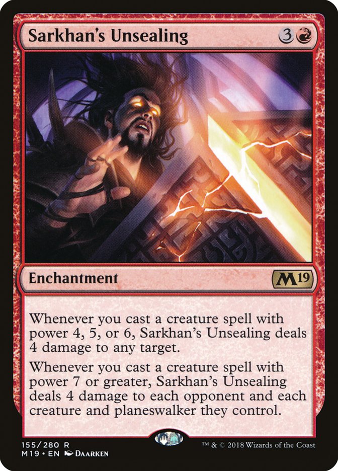 Sarkhan's Unsealing (155) [Core Set 2019] | Odin's Place