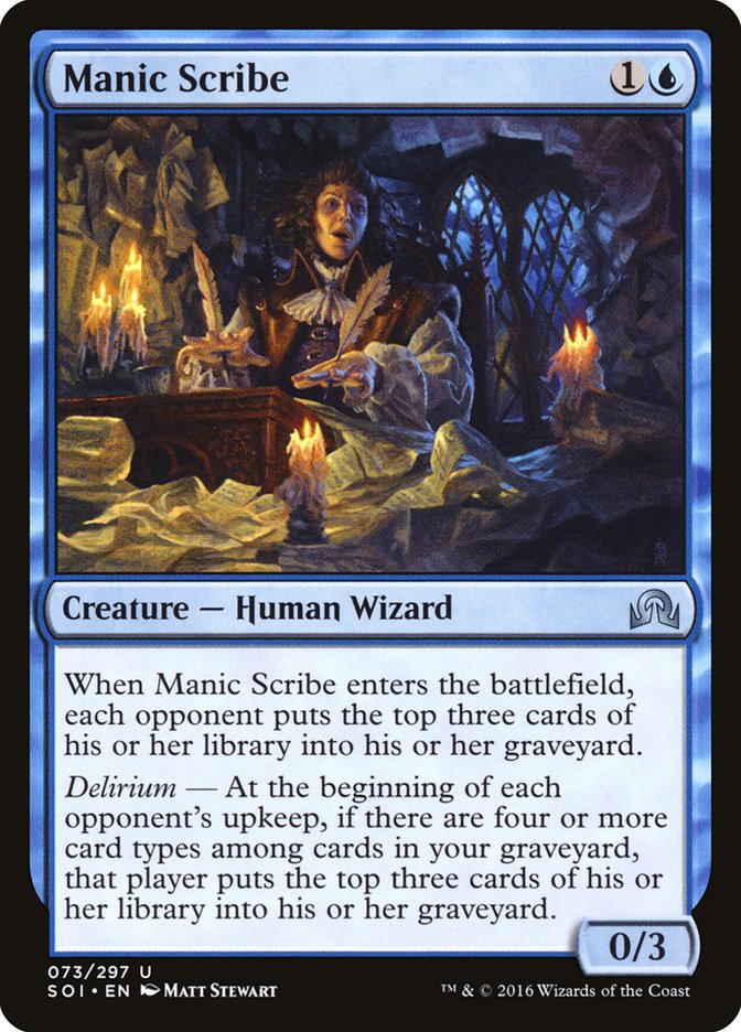 Manic Scribe (73) [Shadows over Innistrad] | Odin's Place