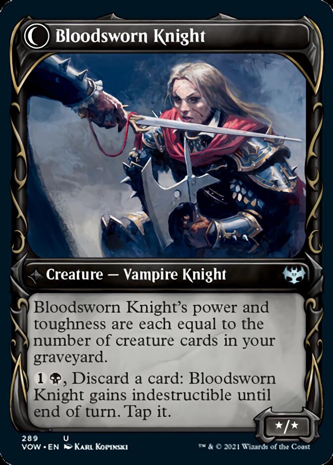 Bloodsworn Squire // Bloodsworn Knight (Showcase Fang Frame) [Innistrad: Crimson Vow] | Odin's Place