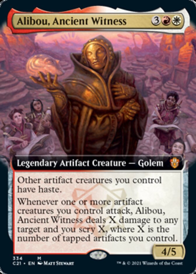 Alibou, Ancient Witness (Extended Art) [Commander 2021] | Odin's Place