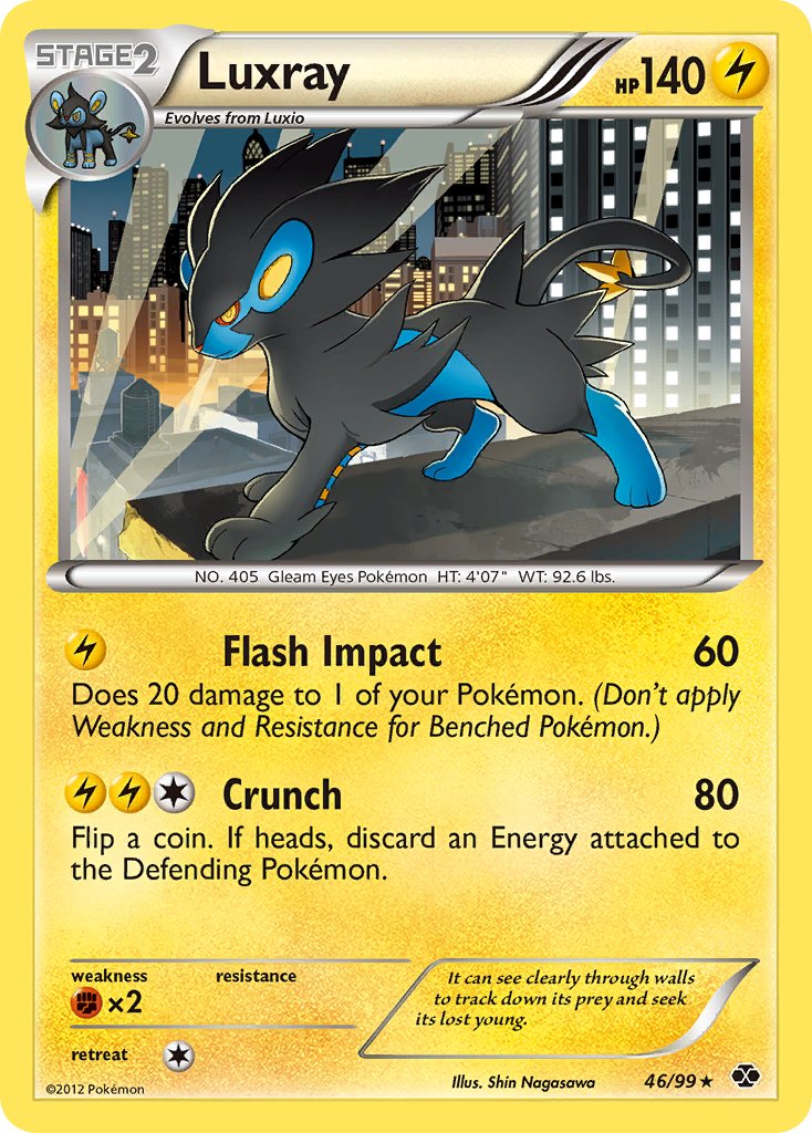 Luxray (46/99) (Cosmos Holo) (Blister Exclusive) [Black & White: Next Destinies] | Odin's Place