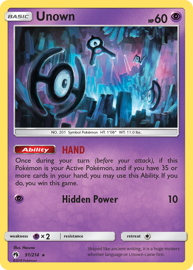 Unown (91/214) [Sun & Moon: Lost Thunder] | Odin's Place