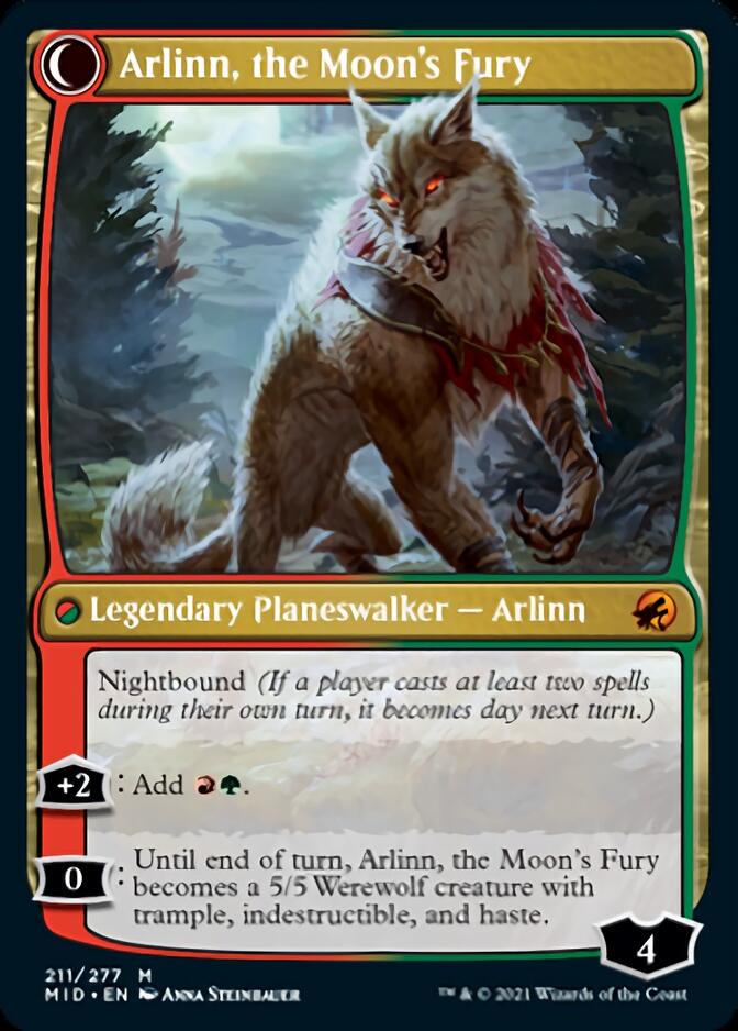 Arlinn, the Pack's Hope // Arlinn, the Moon's Fury [Innistrad: Midnight Hunt] | Odin's Place