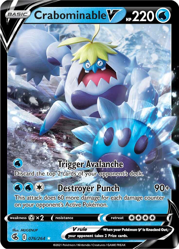 Crabominable V (076/264) [Sword & Shield: Fusion Strike] | Odin's Place