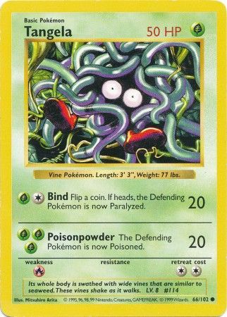 Tangela (66/102) [Base Set Shadowless Unlimited] | Odin's Place