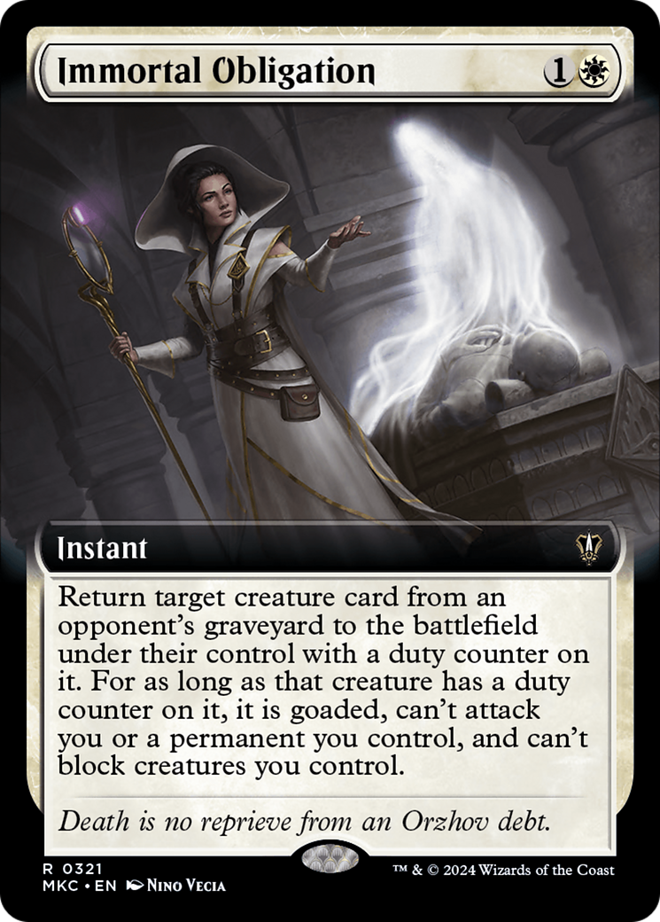 Immortal Obligation (Extended Art) [Murders at Karlov Manor Commander] | Odin's Place