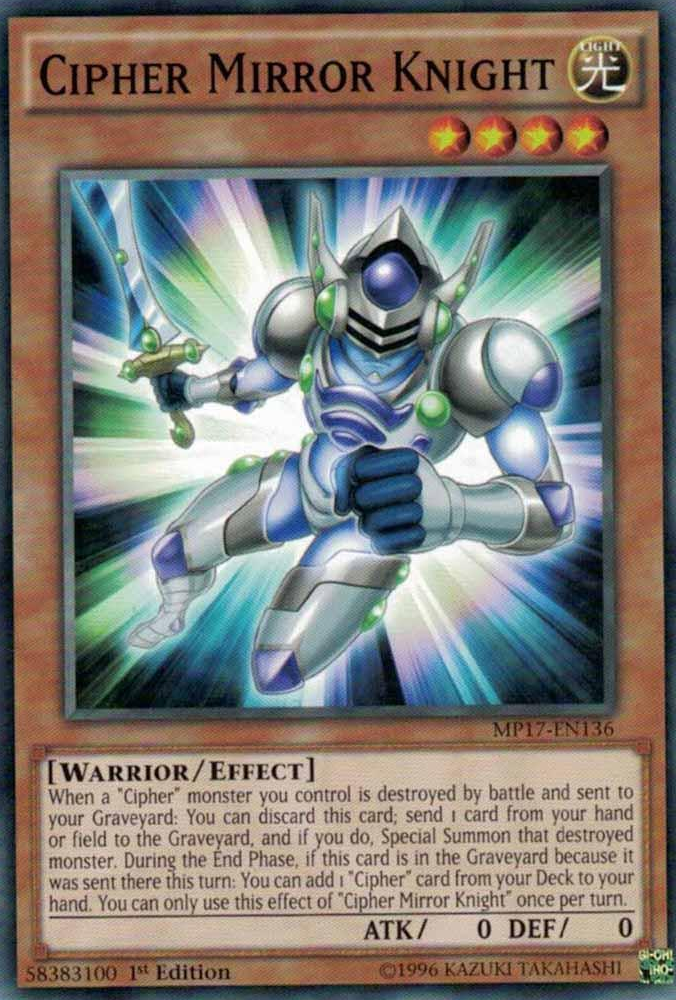 Cipher Mirror Knight [MP17-EN136] Common | Odin's Place