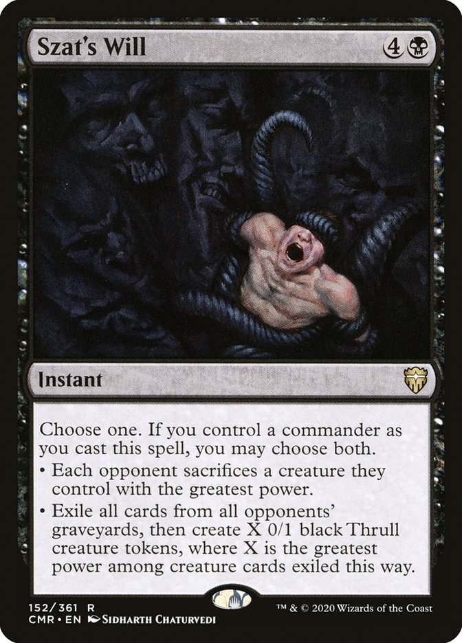 Szat's Will [Commander Legends] | Odin's Place