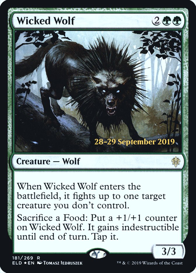 Wicked Wolf [Throne of Eldraine Prerelease Promos] | Odin's Place