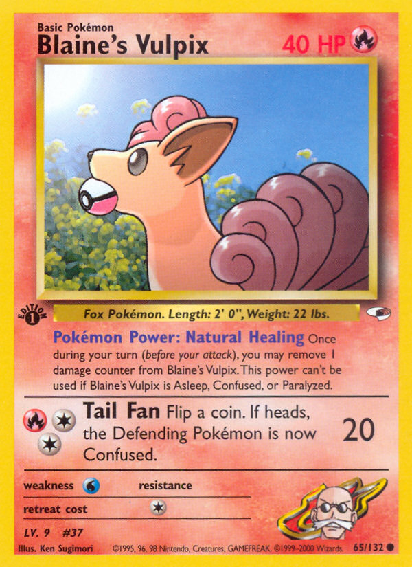 Blaine's Vulpix (65/132) [Gym Heroes 1st Edition] | Odin's Place