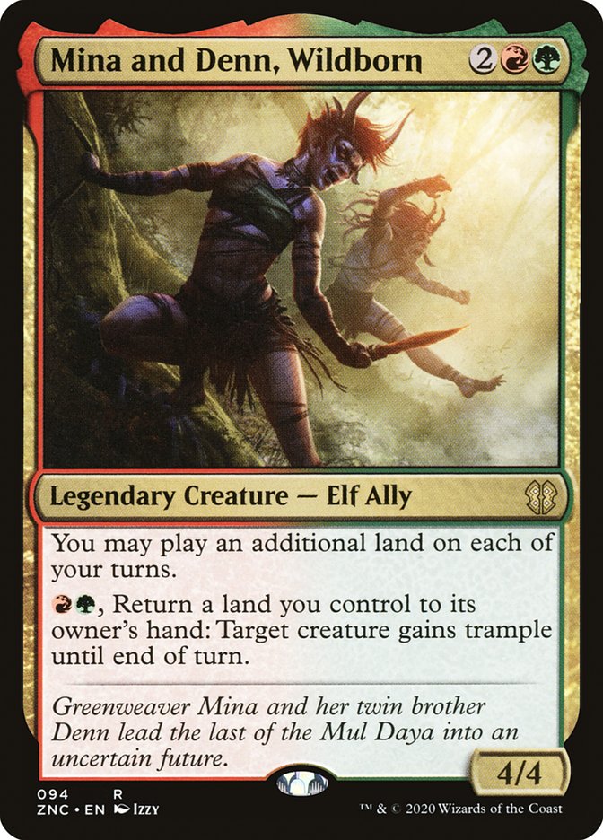 Mina and Denn, Wildborn [Zendikar Rising Commander] | Odin's Place