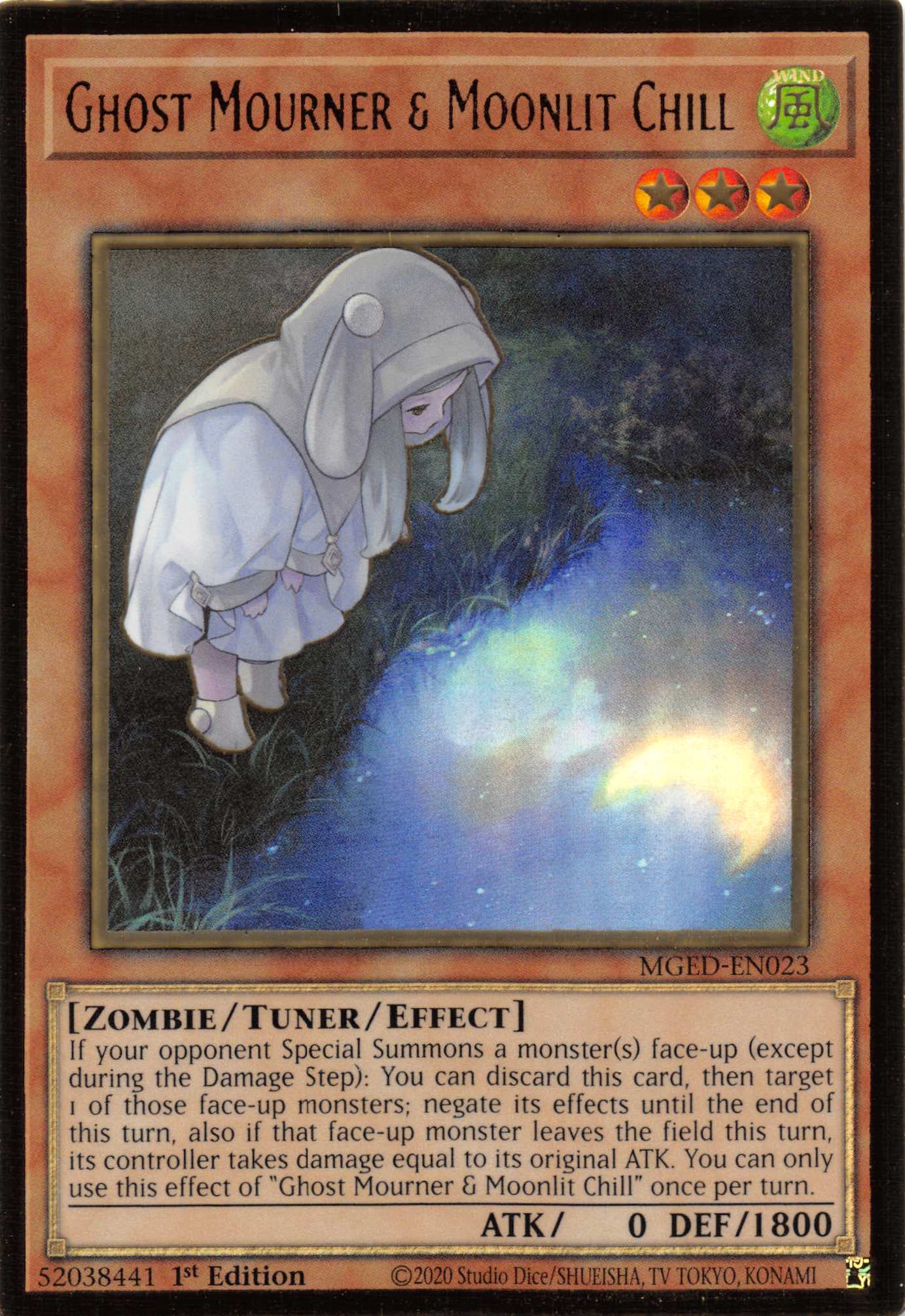 Ghost Mourner & Moonlit Chill (Alternate Art) [MGED-EN023] Gold Rare | Odin's Place